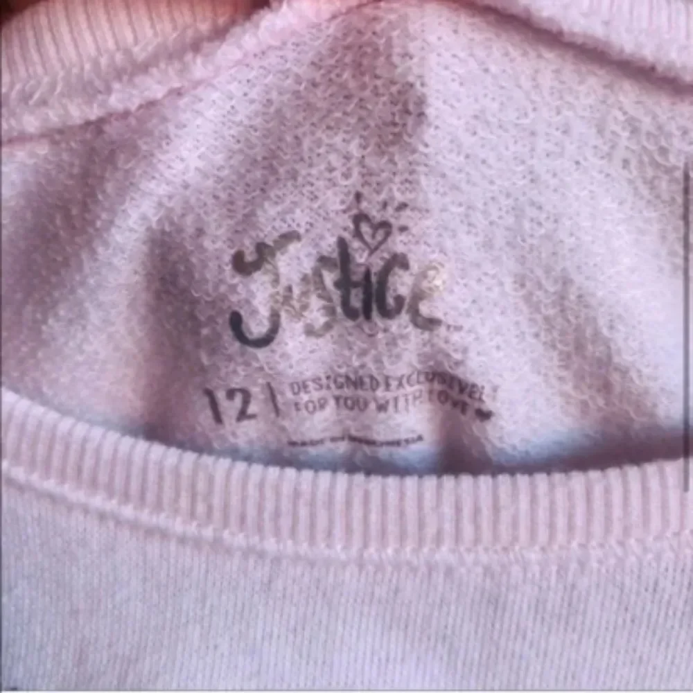 Justice White Beautiful World Earth Sweater
